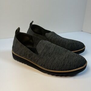 Eileen Fisher Shoes Women's Size 8 Slip On Novo Loafers Stretch Knit Gray